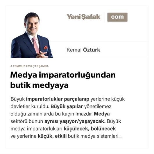 Medya imparatorluğundan butik medyaya