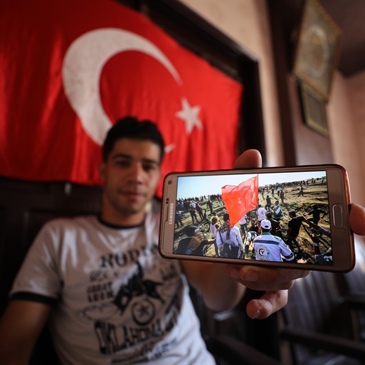 Türk bayrağını düşürmeyen Filistinli: İsrail, Erdoğan’ın kahramanca duruşundan rahatsız