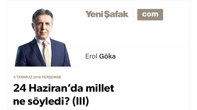 24 Haziran’da millet ne söyledi? (III)