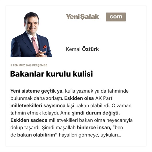 Bakanlar kurulu kulisi