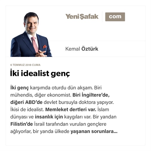 İki idealist genç