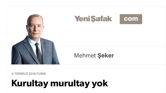 Kurultay murultay yok