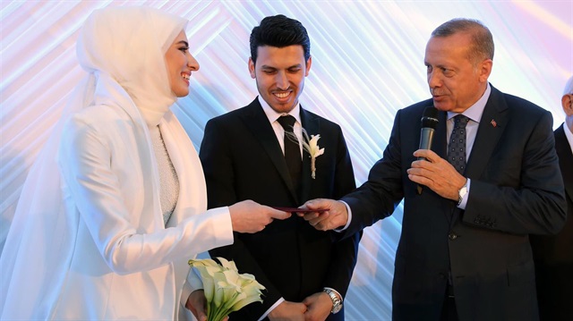 Cumhurbaşkanı Erdoğan, Kültür ve Turizm Bakanı Numan Kurtulmuş’un kızının nikah törenine katıldı