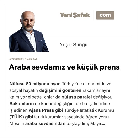 Araba sevdamız ve küçük prens