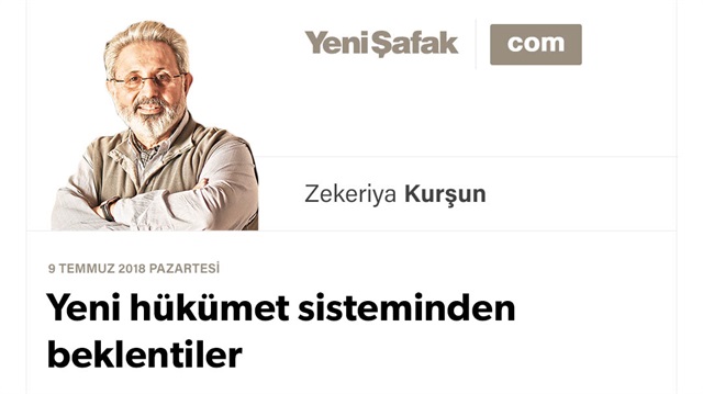 Yeni hükümet sisteminden beklentiler