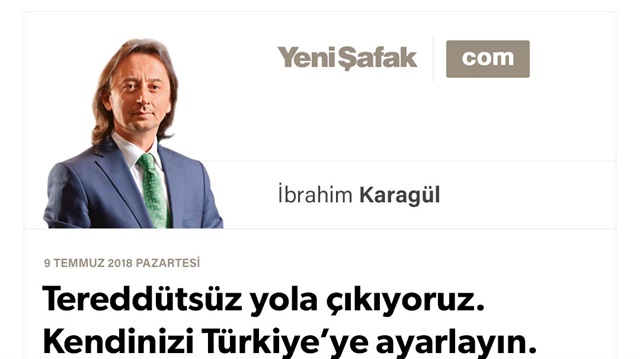 Tereddütsüz yola çıkıyoruz. Kendinizi Türkiye’ye ayarlayın. Bugün açıklanacak kabinenin tamamı iyidir, öyle bileceğiz..