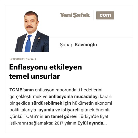 Enflasyonu etkileyen temel unsurlar