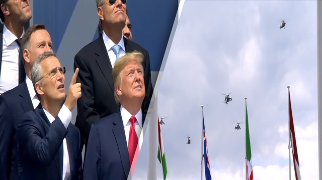 ATAK helikopterlerinin gösterisi karşısında Trump'ın ağzı açık kaldı
