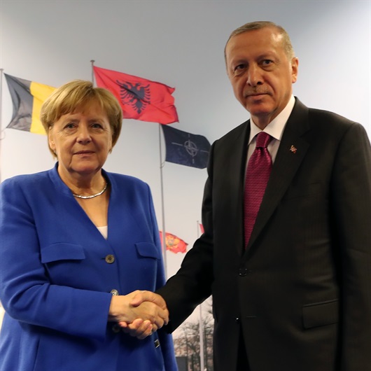 Cumhurbaşkanı Erdoğan Merkel ile görüştü