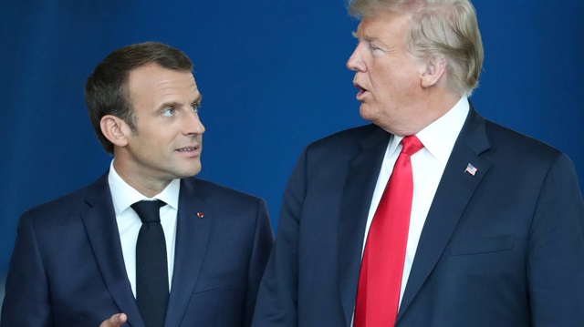Fransa Cumhurbaşkanı Emmanuel Macron ve ABD Başkanı Donald Trump