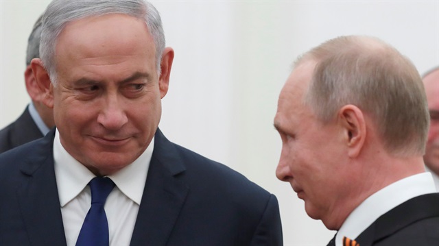 File photo: Russian President Vladimir Putin and Israeli Prime Minister Benjamin Netanyahu 