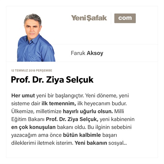 Prof. Dr. Ziya Selçuk