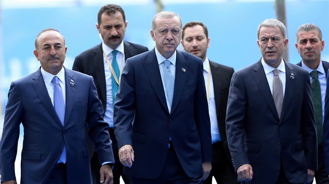 NATO Zirvesi’nde 2. gün... Başkan Erdoğan NATO Karargahı’na böyle geldi