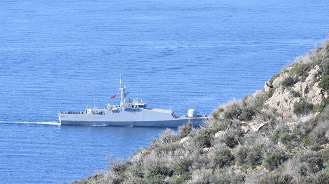 File Photo: Turkish Coast Guards patrol around Kardak islet