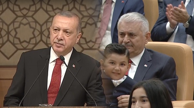 Başkan Erdoğan'ın konuşması Yıldırım'ı duygulandırdı