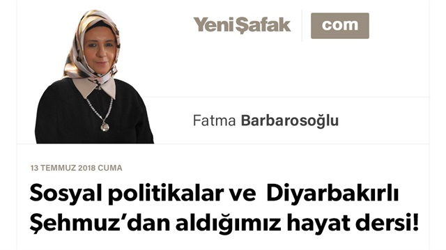 Sosyal politikalar ve Diyarbakırlı Şehmuz’dan aldığımız hayat dersi!