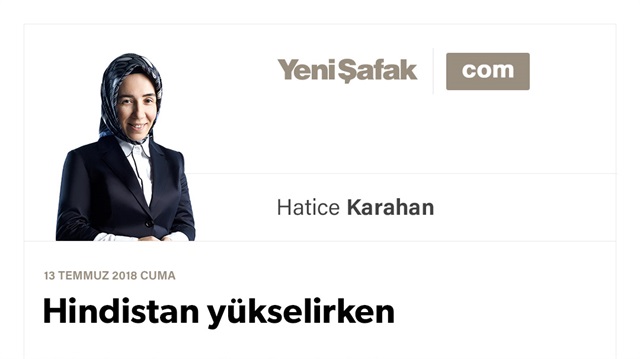 Hindistan yükselirken