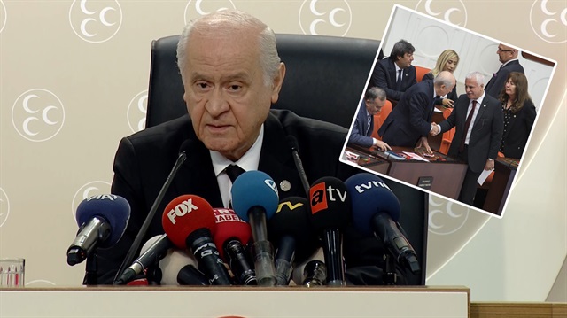 Bahçeli'den Koray Aydın'a sert 'tokalaşma' cevabı