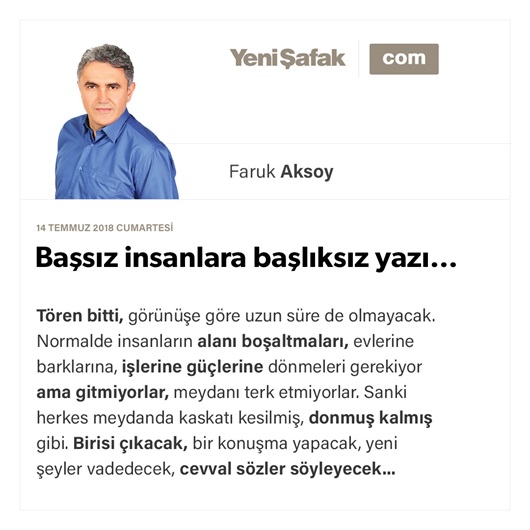Başsız insanlara başlıksız yazı…