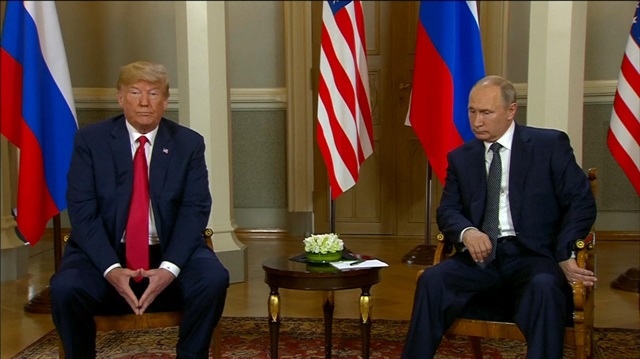 Trump sits down with Putin
