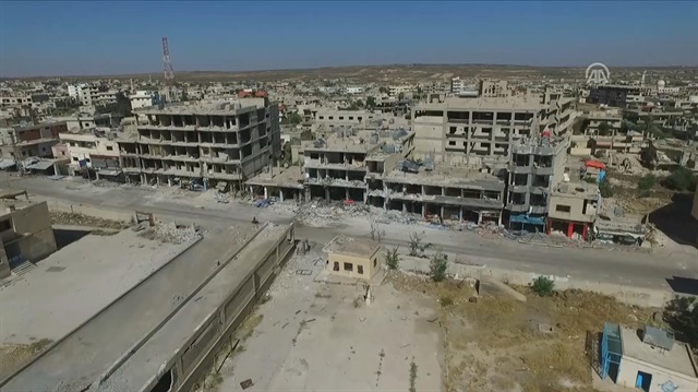 Aerial footage of Syria’s Daraa