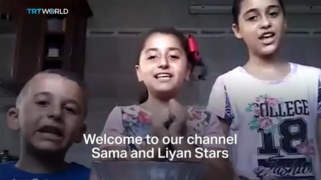 Gazan kids' video interrupted by air strike?