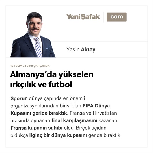 Almanya’da yükselen ırkçılık ve futbol
