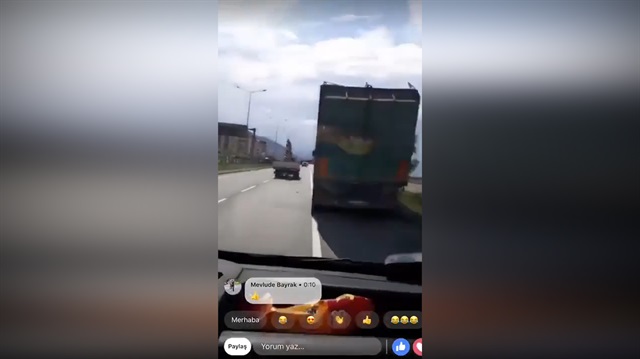 Canlı yayında feci kazayı görüntüledi