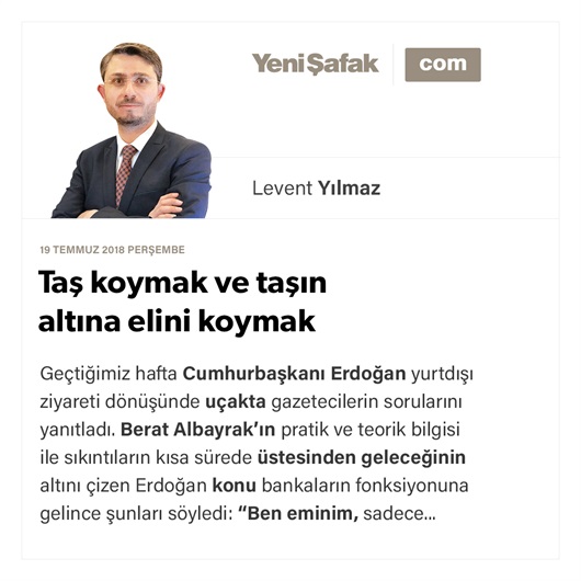 Taş koymak ve taşın altına elini koymak