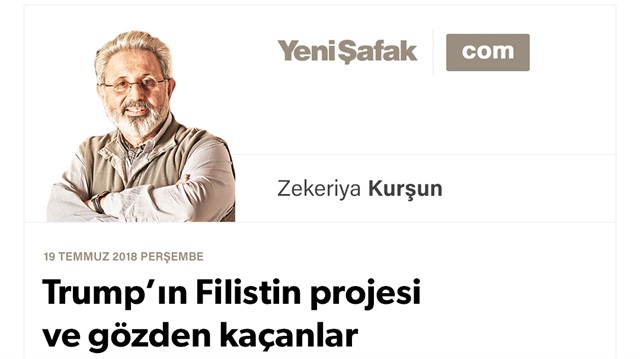 Trump’ın Filistin projesi ve gözden kaçanlar
