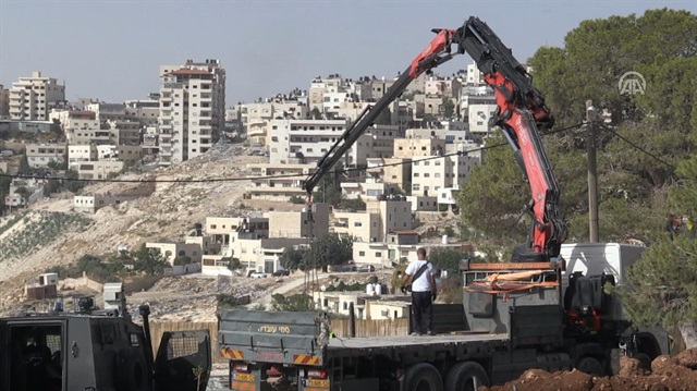 Israeli forces demolish Palestinian Bedouin houses in Jabal al-Baba area