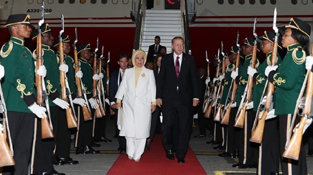 Erdoğan arrives in Johannesburg to attend BRICS summit
