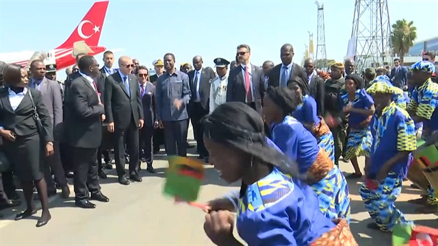 Erdoğan Zambiya'da böyle karşılandı