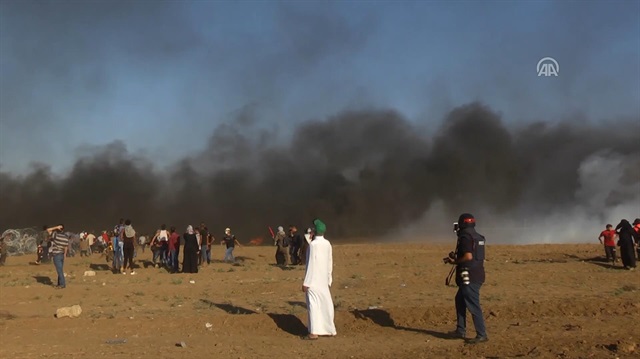 246 Palestinians injured in ongoing rallies in Gaza Strip