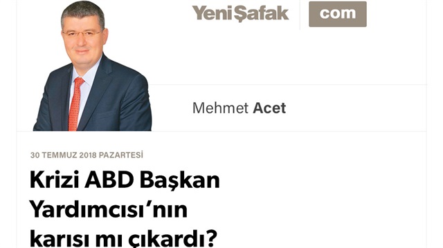 Krizi ABD Başkan Yardımcısı’nın karısı mı çıkardı?
