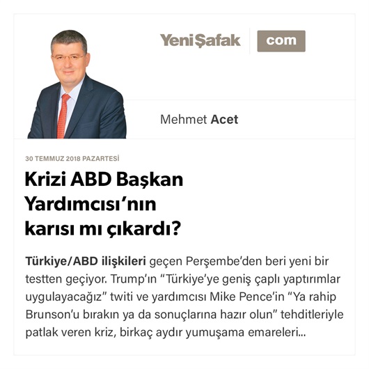 Krizi ABD Başkan Yardımcısı’nın karısı mı çıkardı?