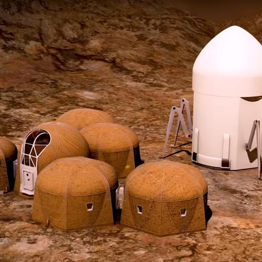 Mars'taki konut projeleri tanıtıldı