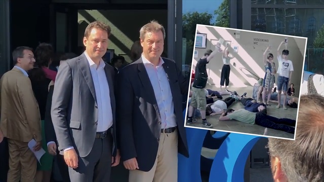 Alman siyasetçi mülteci protestosunu hazmedemedi