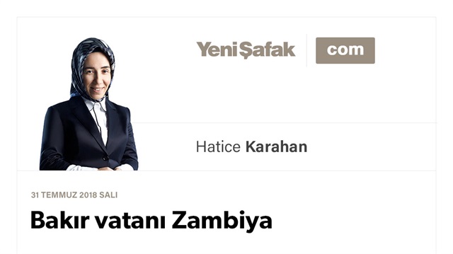 Bakır vatanı Zambiya