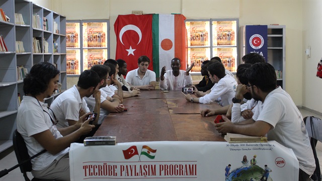 A group of Turkish university students are in Niger for a voluntary work 