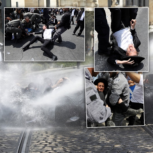 İsrail Yahudileri püskürttü: Şiddetin fotoğrafları