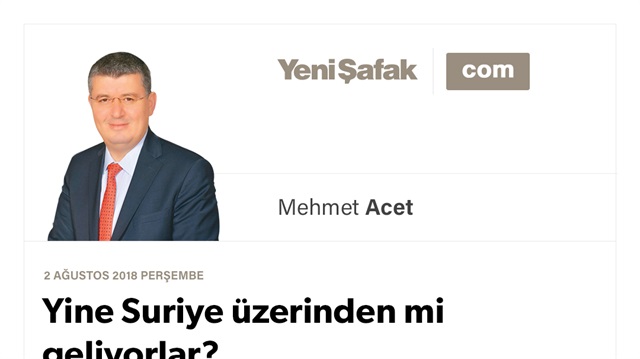 Yine Suriye üzerinden mi geliyorlar?