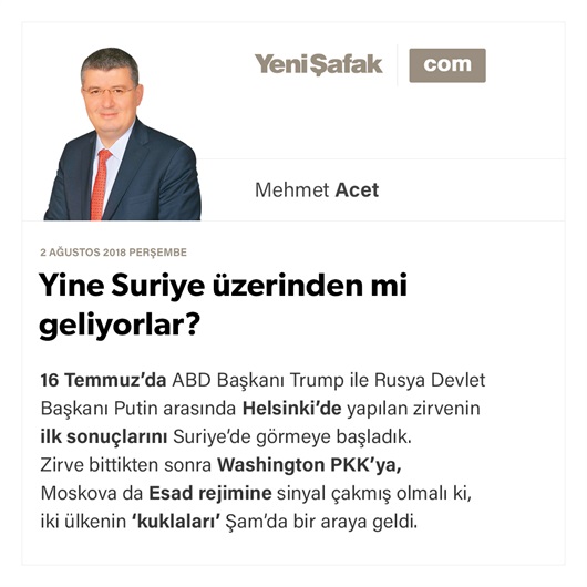 Yine Suriye üzerinden mi geliyorlar?