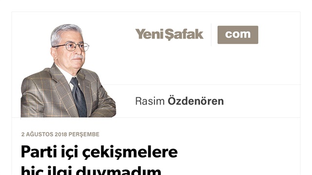 Parti içi çekişmelere hiç ilgi duymadım