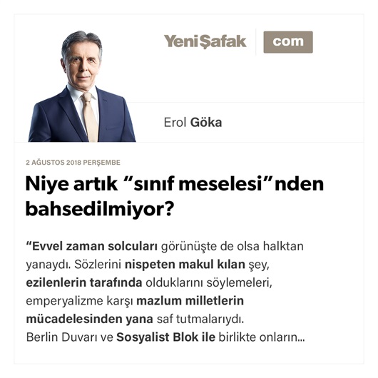 Niye artık “sınıf meselesi”nden bahsedilmiyor?