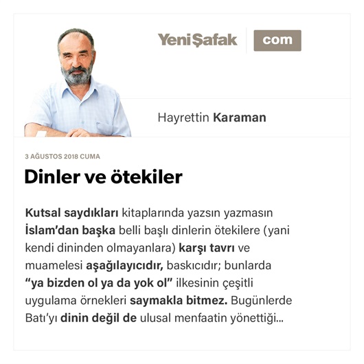 Dinler ve ötekiler