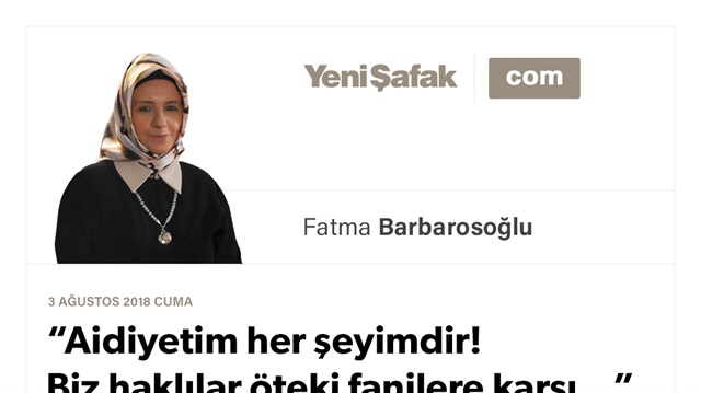 “Aidiyetim her şeyimdir! Biz haklılar öteki fanilere karşı...”