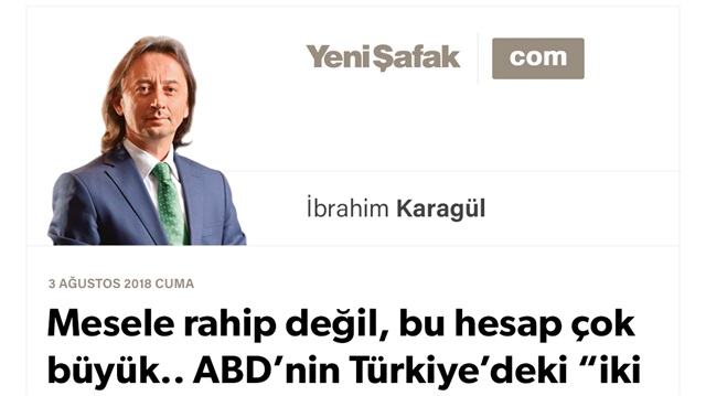 Mesele rahip değil, bu hesap çok büyük.. ABD’nin Türkiye’deki “iki eli” kesilmiştir.. ABD açık tehdittir, Türkiye davası nettir!