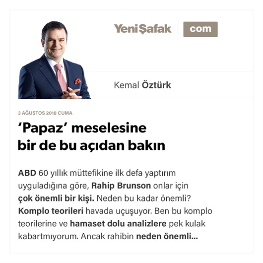 ‘Papaz’ meselesine bir de bu açıdan bakın