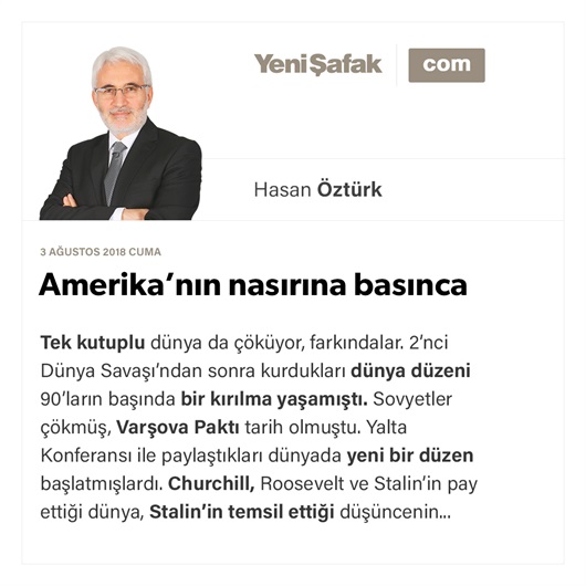 Amerika’nın nasırına basınca